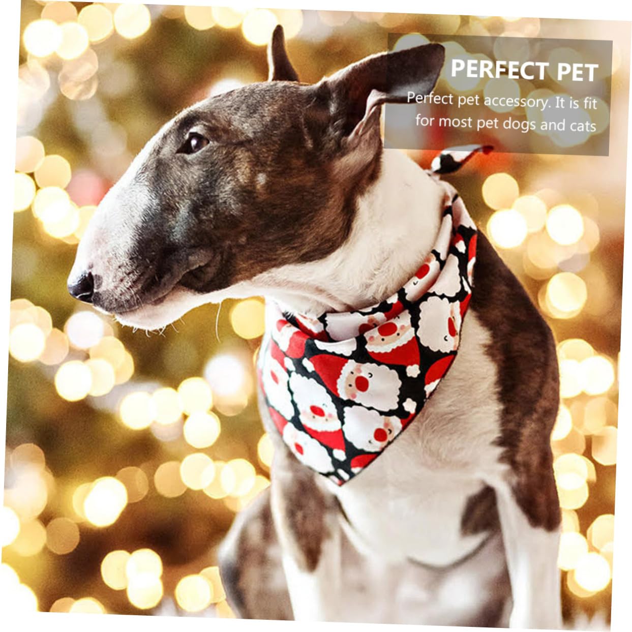 minkissy 2 Juegos de Bufandas Triangulares de Material para Perros Bandanas Navideñas para Mascotas Baberos para Perros 4 Unidades X 2