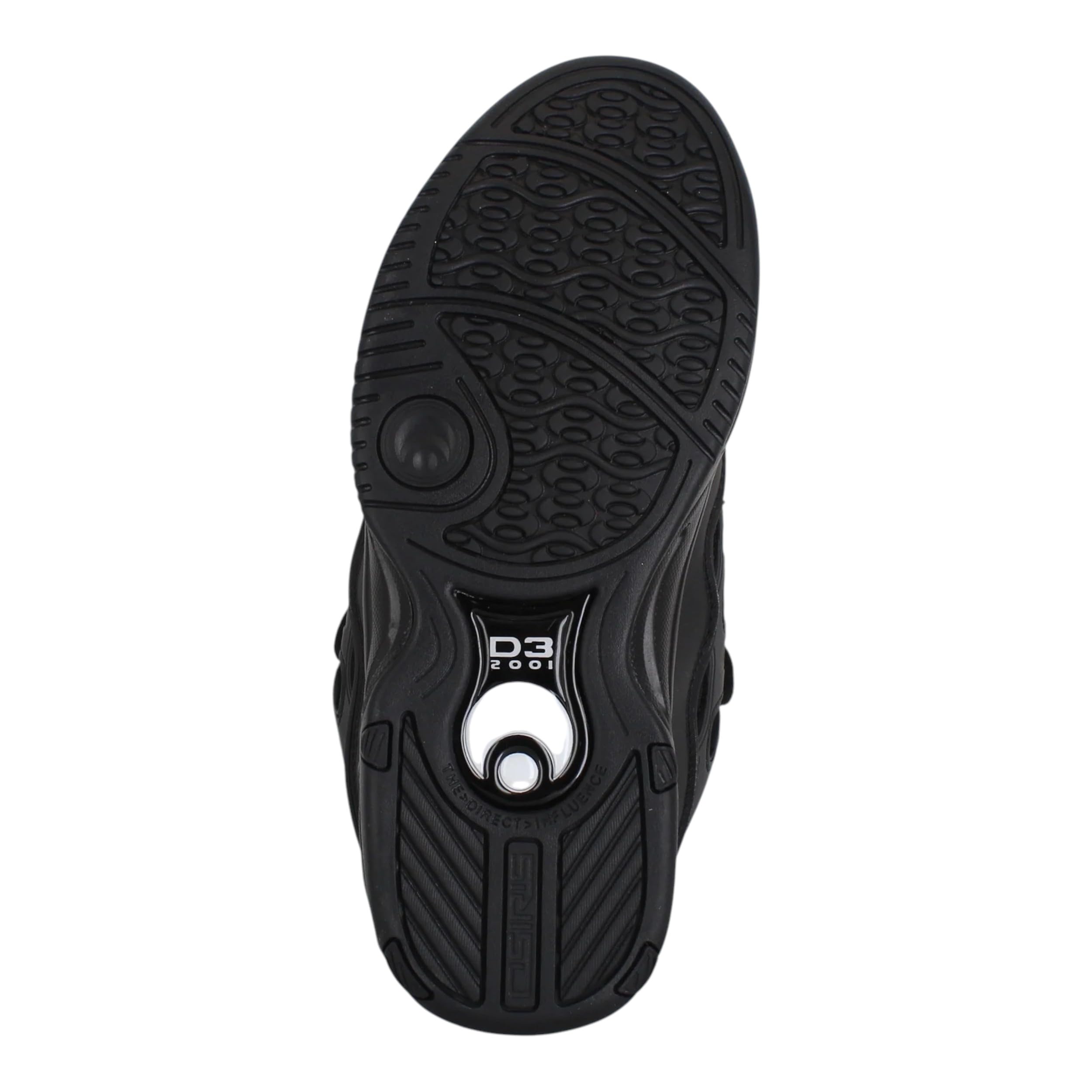 Scarpe da Skateboard – Osiris D3 2001 Black/Black/Black da Ginnastica – Ammortizzate e Resistenti – Stile Chunky Anni 2000 – più Sacca