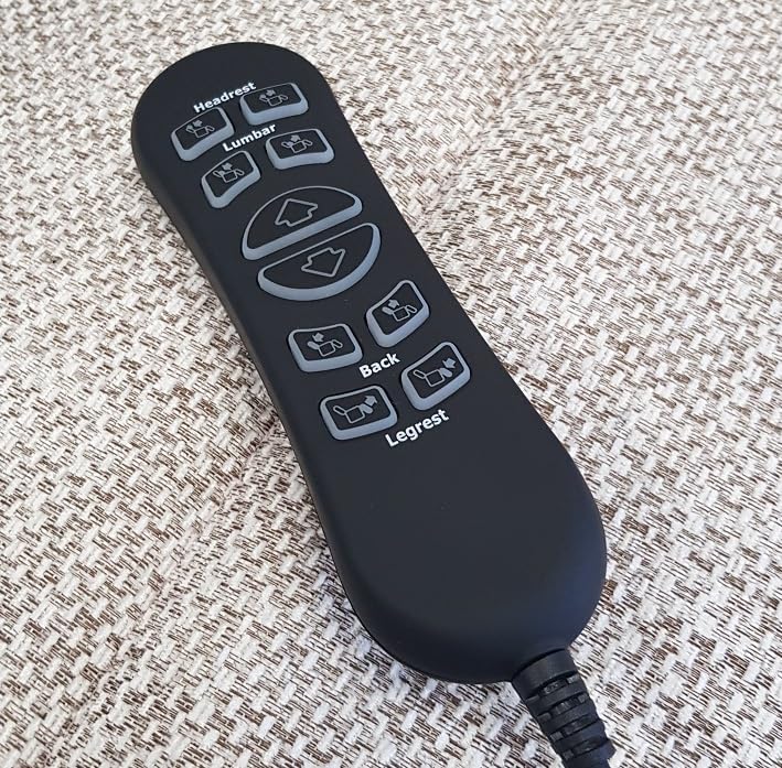 Fenetic Wellbeing Replacement handset controller for riser recliner chairs with Premier mechanism such as Cullingworth Atlas Westminster Dorchester Bronte Hartington