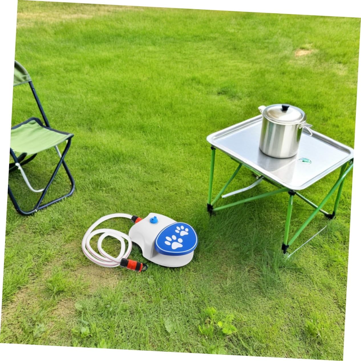 Outdoor Dog Water Drinker: Pedal Activated Pet Water Dispenser - Outdoors Use Pet Dogs Drink Dispenser - Connect to Garden Faucet with 160cm Hose