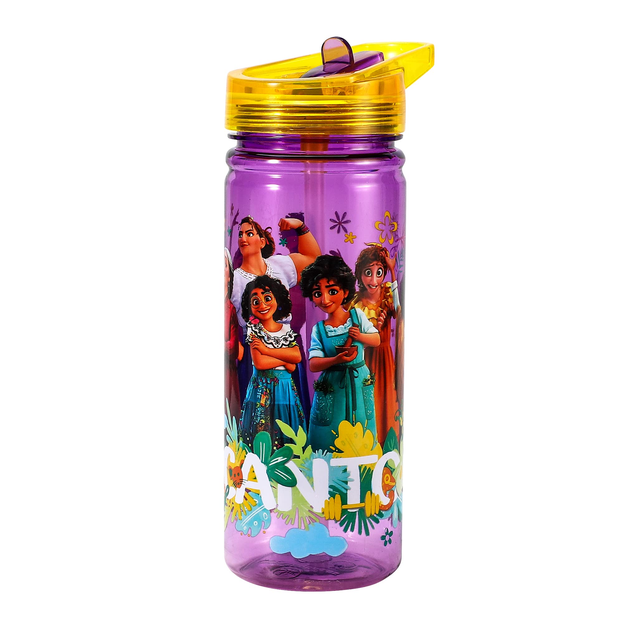 Zawadi Global Encanto Water Bottle For Kids School Drinks Bottle Made Of Durable Tritan Reusable Bpa Free 580Ml