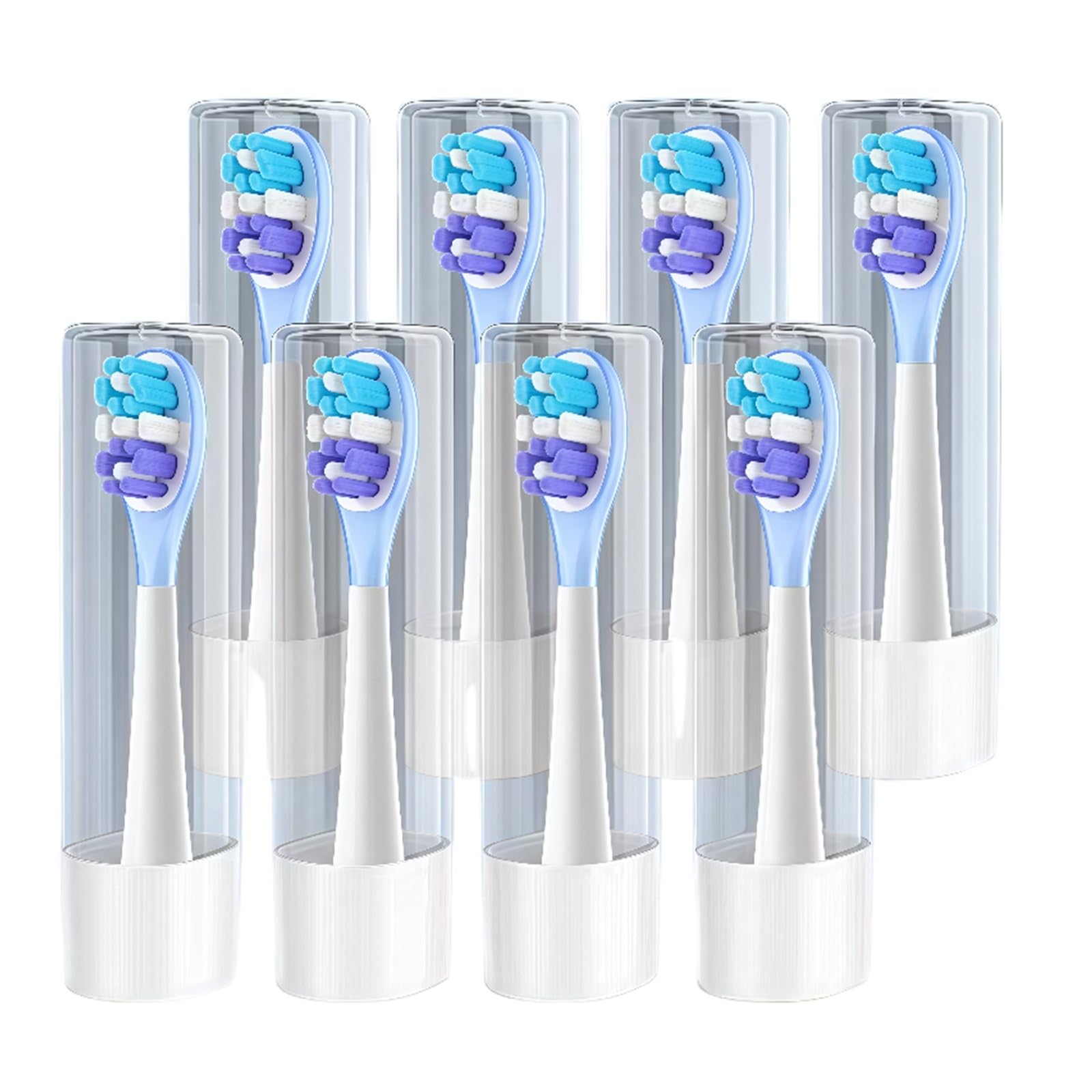 Cabezal De Cepillo De Dientes De Repuesto.Compatible Para Usmile Y4 Y10 Y1S Y20 Y10PRO Y20PRO Cepillo De Dientes Eléctrico(Purple 8PCS)