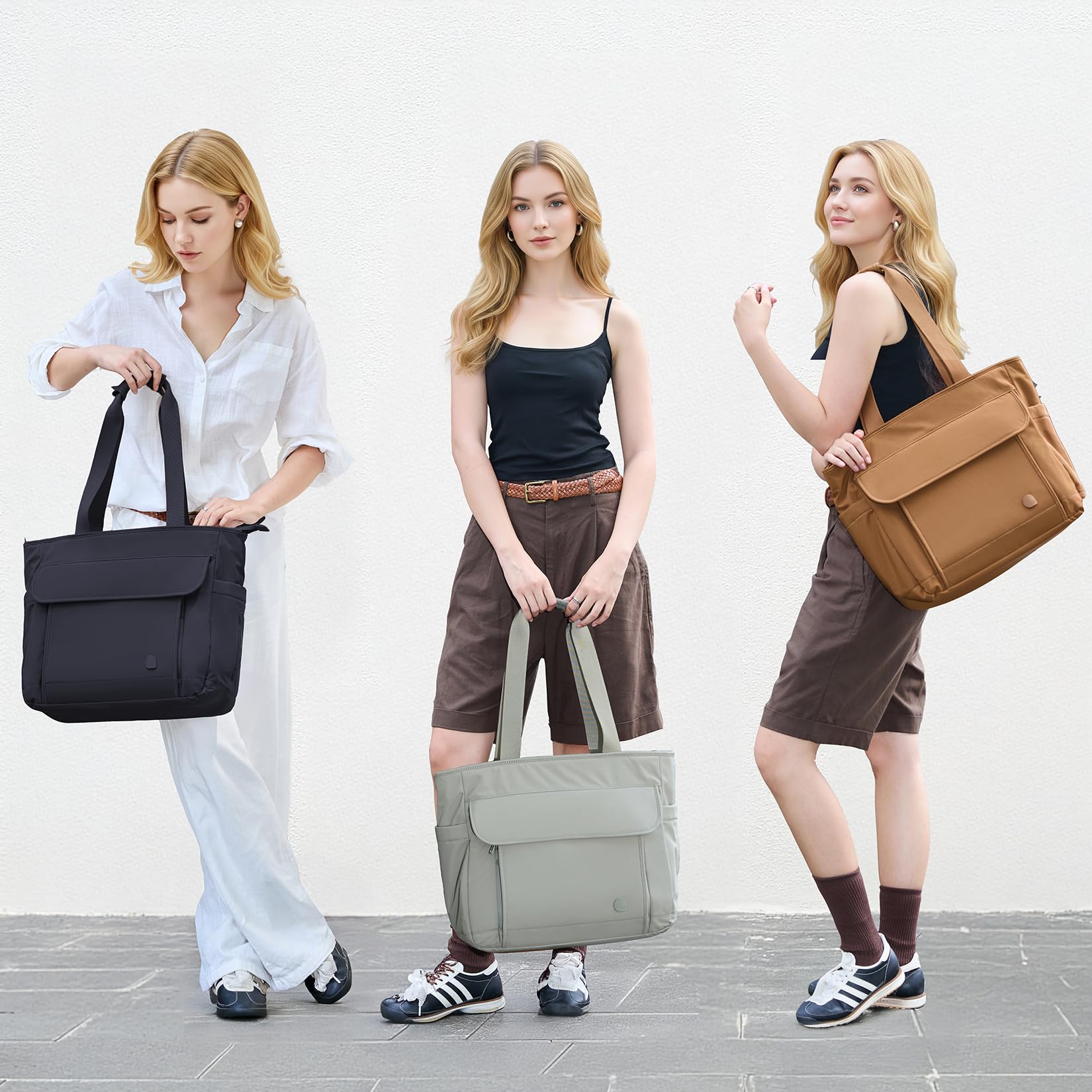 aji Arbeitstasche Damen 2-in-1 Laptoptasche 17 Zoll mit Kühllunchfach Isoliert