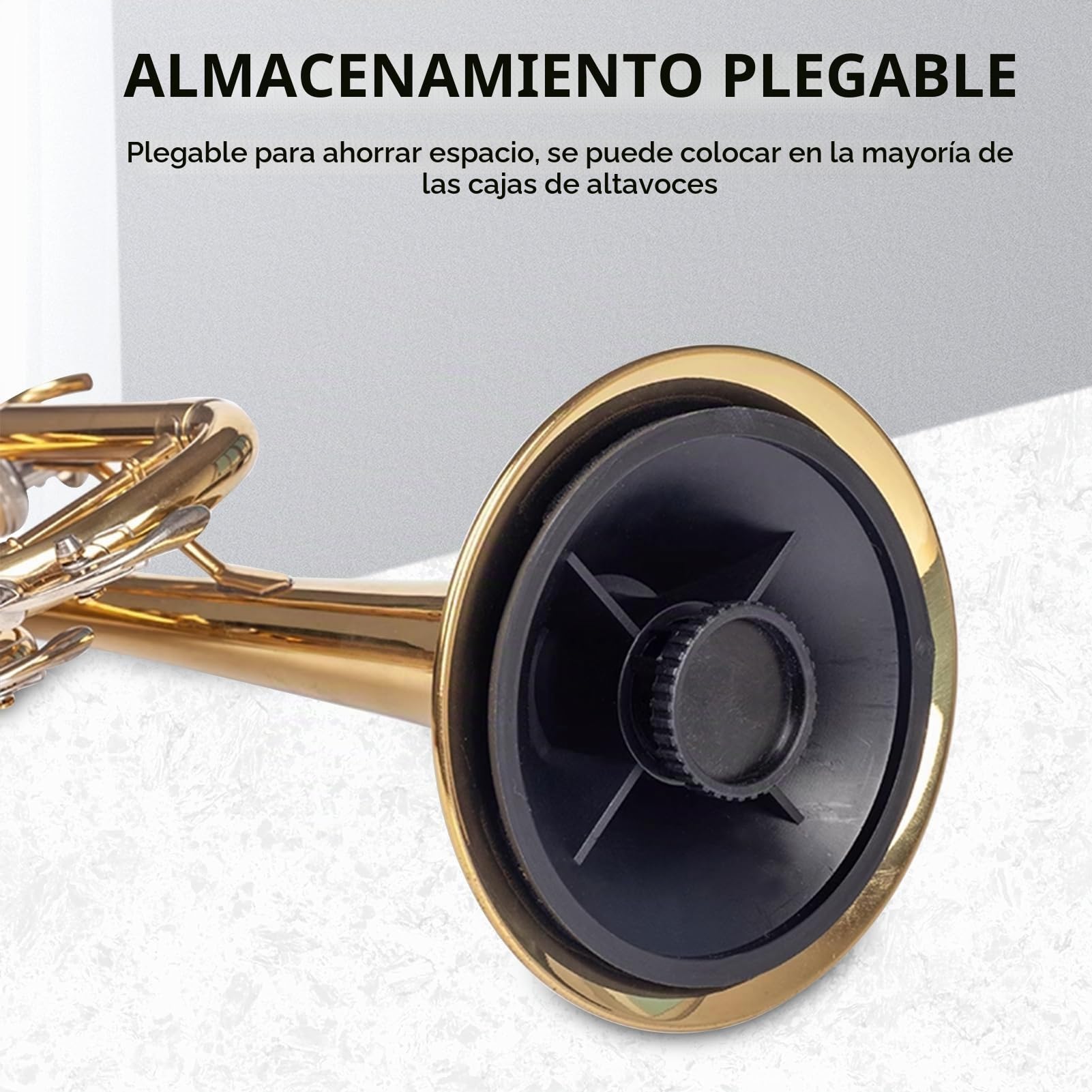 Soporte de Trompeta Plegable, Soportes Desmontables para Instrumentos de Metal 17,5 x 10,5 x 10,5 cm Soporte para Trompeta con 3 Patas Accesorios Instrumentos de Viento para Trompeta, Oboe, Flauta