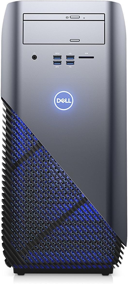 2018 Newest Dell Inspiron 5675 Gaming Desktop Computer (AMD Quad-Core Ryzen 5 1400 up to 3.4 GHz, 8GB DDR4 RAM, 128GB SSD 1TB HDD, AMD Radeon RX 570 4GB, DVD, Windows 10) (Renewed)