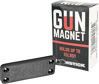 Concealed Gun Magnet Holder Perfect for Desk Under Table Bed Holds Up to 35lbs - BOOMSTICK