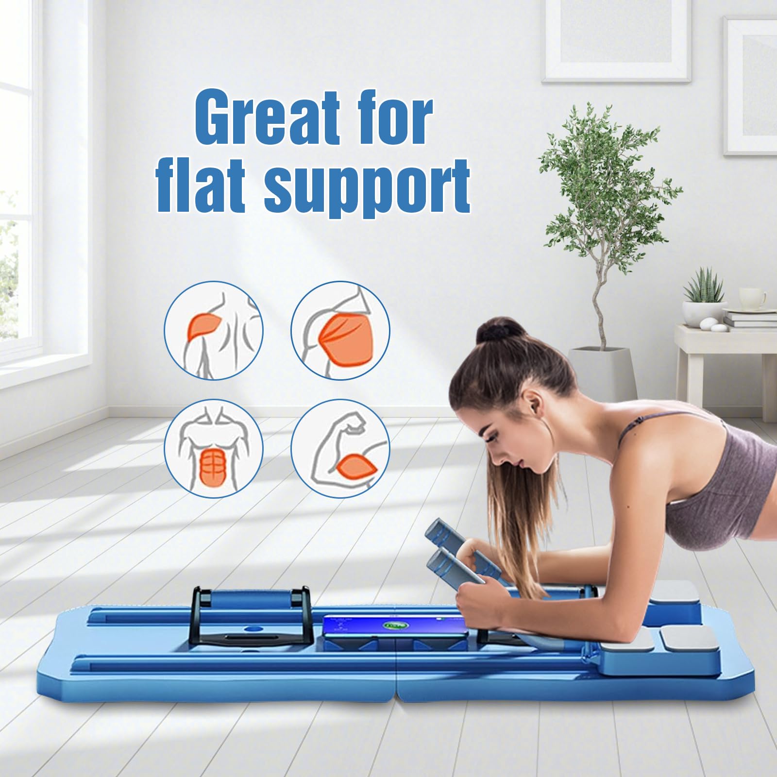 93*37cm 2 en1 Pilates Reformer, Machine Pilate, Planche Pilate, Machine Pilate Maison, EntraîNeur D’EntraîNement Complet du Corps, pour L’EntraîNement du Tronc Et des Abdominaux