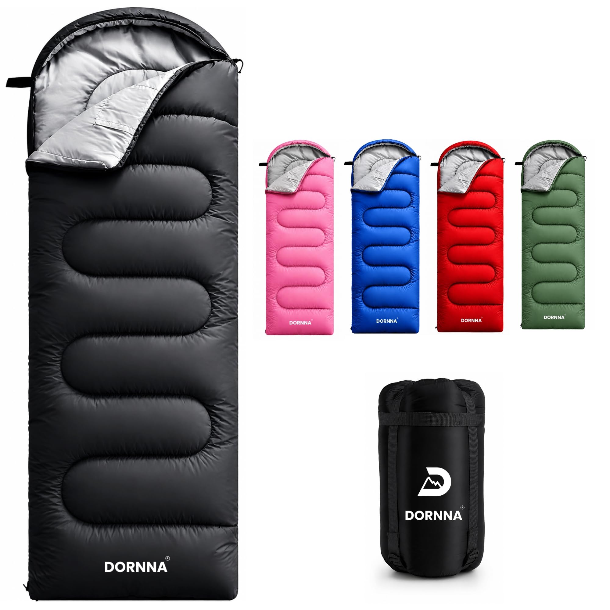 Sac de couchage pour adulte et enfants d'été et d'hiver, sac de couchage ultra léger 4 saisons, camping, randonnée, voyage en plein air.