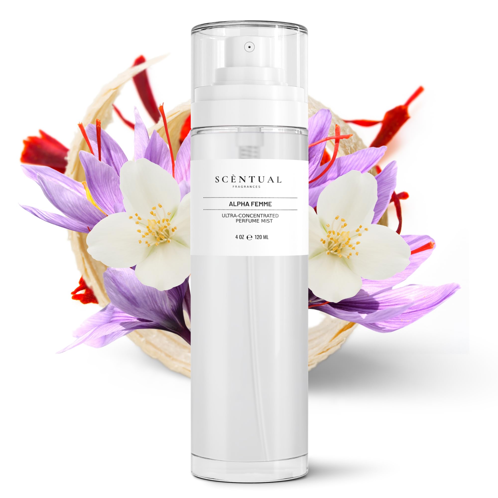 Alpha Femme, Ultra-Concentrated Hair & Body Perfume Mist, Long Lasting Women's Fragrance, Gourmand Perfumes for Women, Vegan and Cruelty Free