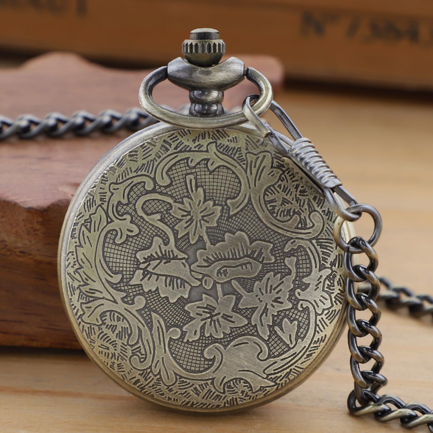 Classic Uncovered Men's Pocket Watch, Pocket Watches with Chain for Men