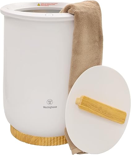 Miniatura 2 de Westinghouse Estilo de cubo de lujo, calentador de toallas grande para baño, calentamiento rápido, apagado automático, se adapta a hasta dos toallas