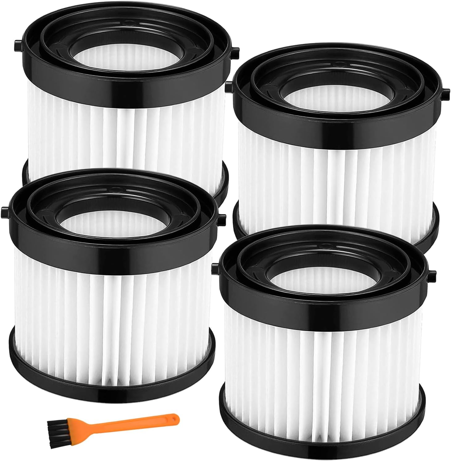 HEPA Dry Filter Compatible with Milwaukee Part Number 49-90-0160, 49-90-1951 for M18 Compact Vacuum Model Number 0882-20 Includes 4Pack Replacement Filters