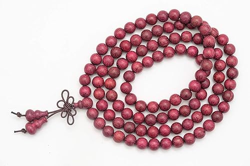 Miniatura 8 de anzhongli Pulsera de cuentas Mala de 4252in con meditación de oración sándalo elástico Madera