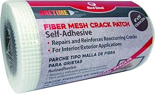 Red Devil 1226 Onetime Fiber Mesh Crack Patch 6" x 75' Wall Repair Fabric, 1-Pack, White