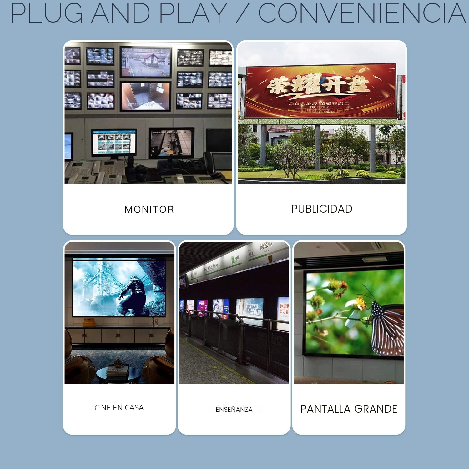 PWAYTEK Extensor HDMI 1080P@60Hz 3D, transmisión sin compresión 50m Cat5e/Cat6/Cat7, funciones EDID y POC, set transmisor y receptor (Negro)
