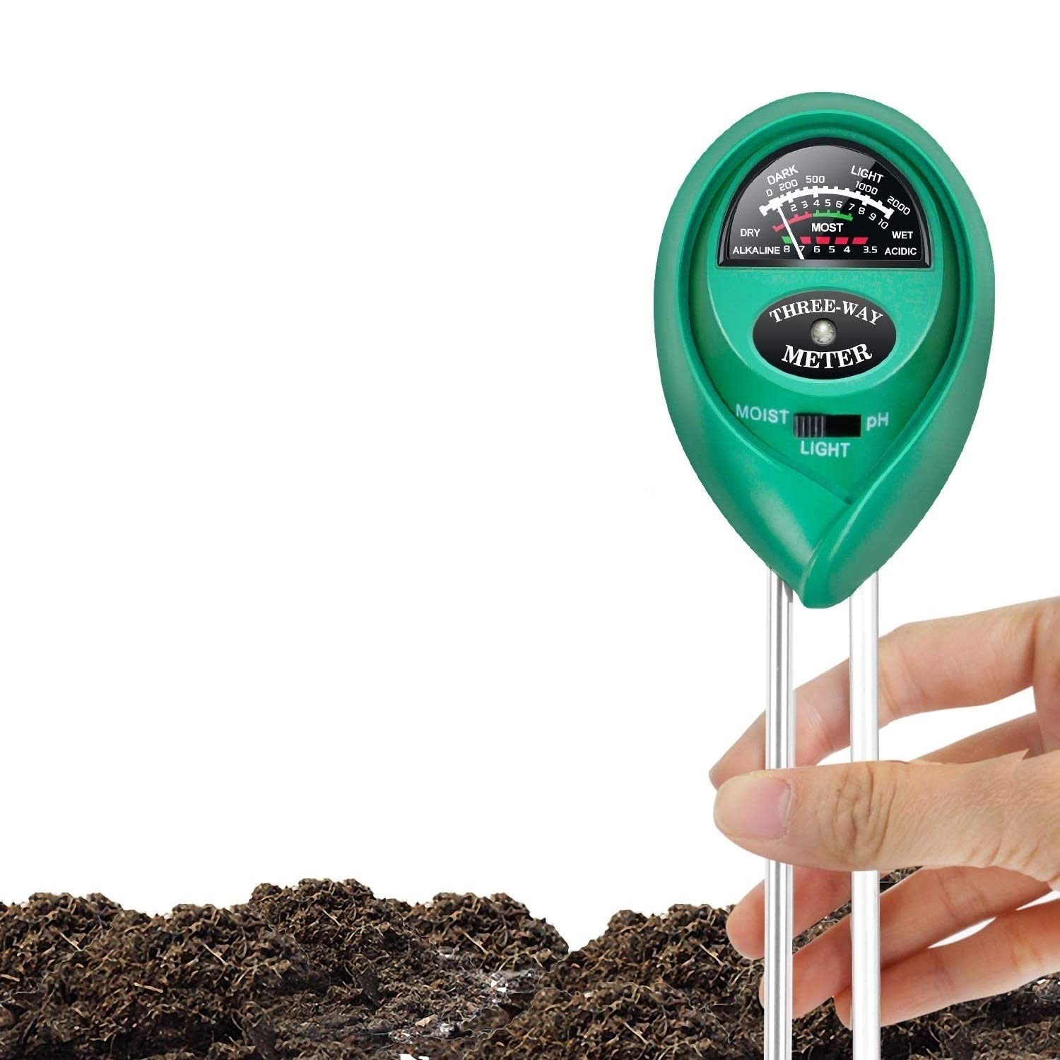 See full amazon price history chart for Genex Soil pH Meter 3-in-1 Soil Tester Kits with Moisture, Light and pH Test for Garden, Farm, Indoor & Outdoor(No Battery Needed) Genex Soil pH Meter 3-in-1 Soil Tester Kits with Moisture, Light and pH Test for Garden, Farm, Indoor & Outdoor(No Battery Needed) (B08H2JHQNK) Amazon Price History, Amazon Price Tracker