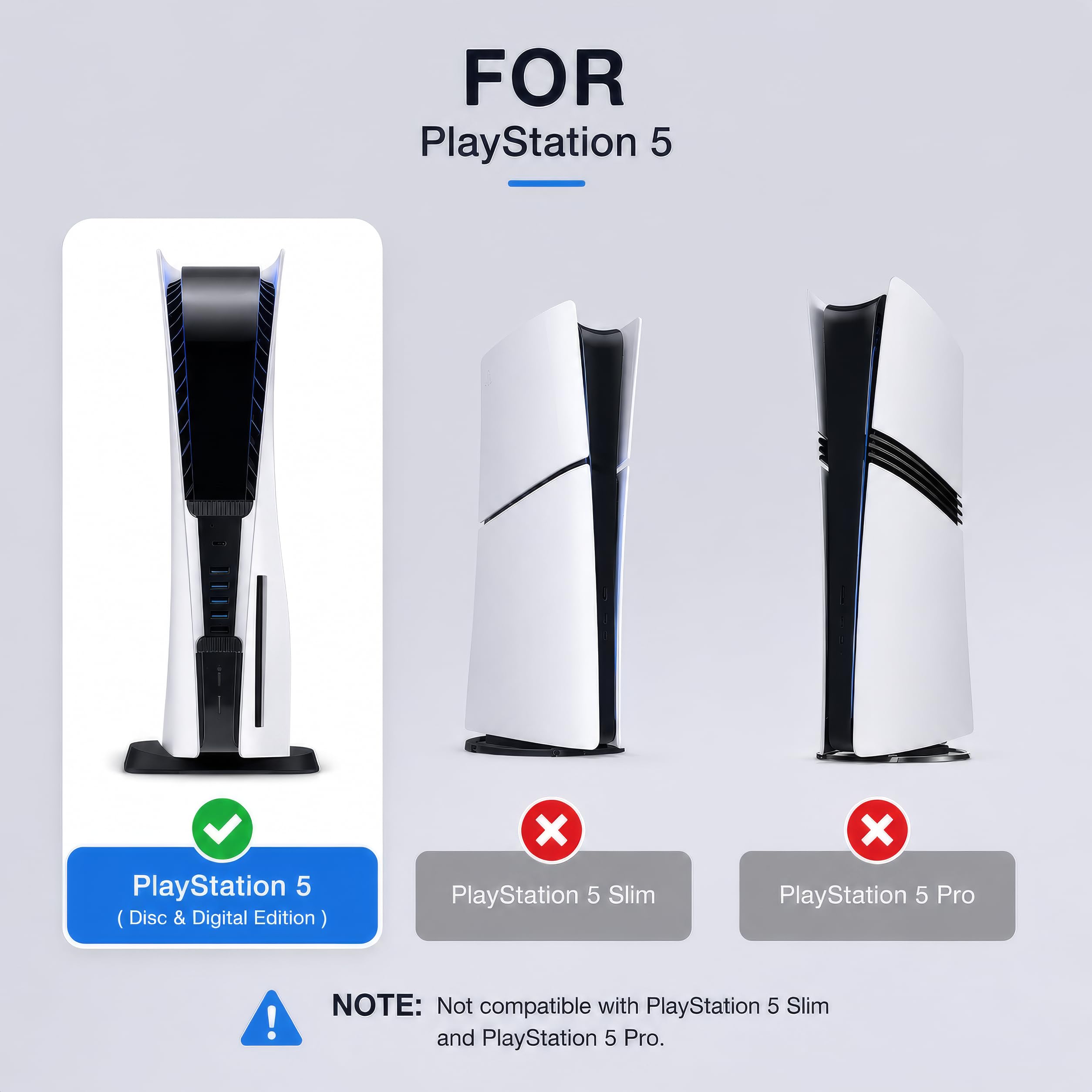 Hub do PS5, przedłużacz ładowarki USB o dużej prędkości, kompatybilny z konsolą do gier Playstation 5, 4 USB + 1 port ładowania USB + 1 port typu C