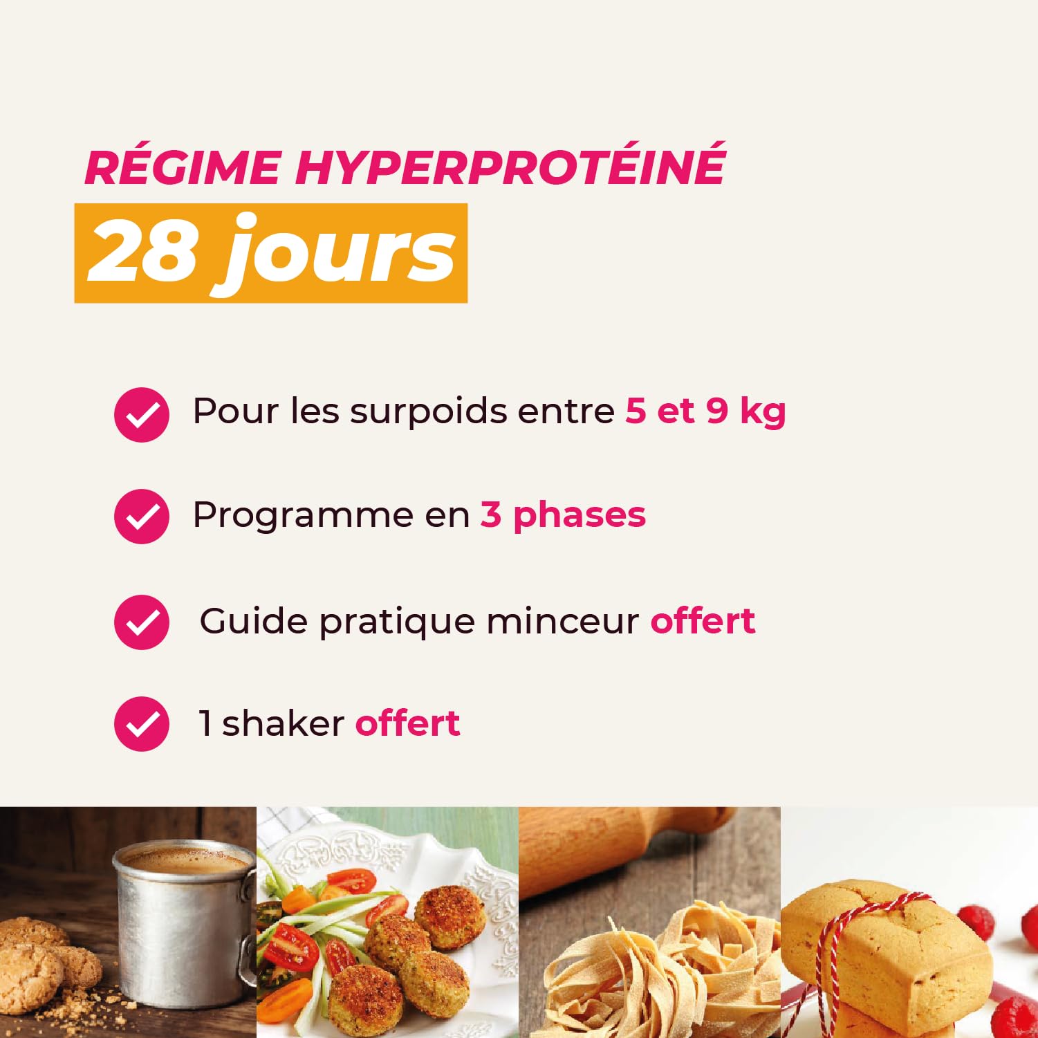 Dieta Dimagrante Iperproteica 28 giorni Colazione Cappuccino Kit 66 prodotti + 1 shaker e 1 guida offerti – perdita di peso ottimizzata in 4 settimane