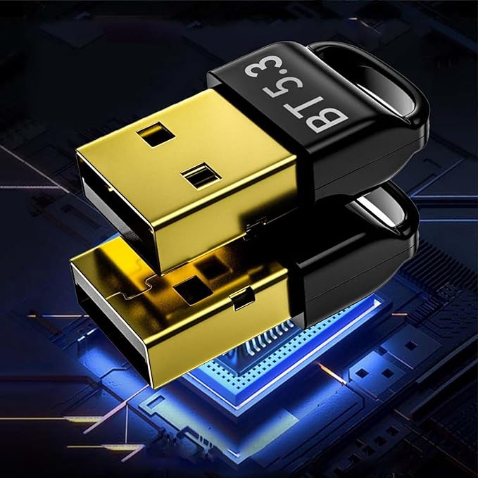 Adaptador Dongle Receptor para PC Laptop con Bluetooth 5.3 miniatura 5