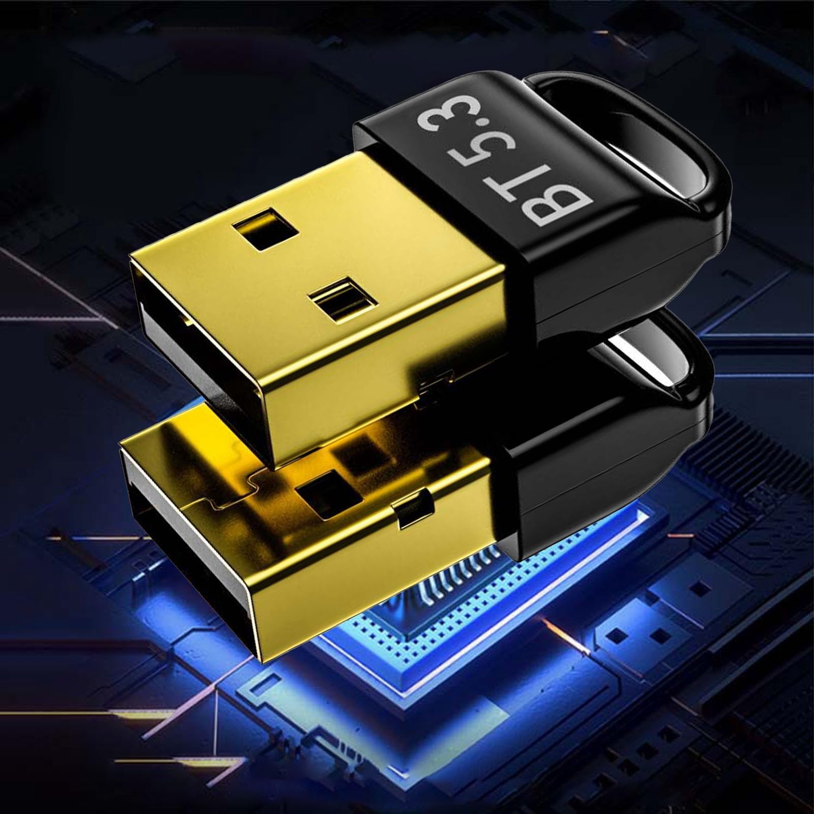 5.3 Adaptador Bluetooth para PC de Escritorio, Transmisor del Teclado Receptor de Dongle USB para Sonido Bluetooth, Teléfono Celular, Mouse y Teclado