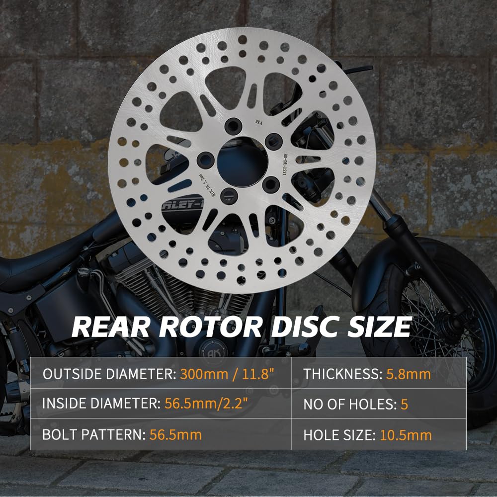 EM1 Front & Rear Brake Disc Rotors For Harley Electra Glide Street Glide 2014-2023