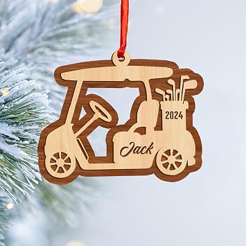 Personalized Golf Ornaments, Golf Ornaments for Christmas Tree, Golf Car Ornament, Golf Wood Ornament, Golf 2D Acrylic Ornament, Golf Christmas Ornaments Gifts Golf Lovers Acrylic, GOLF20