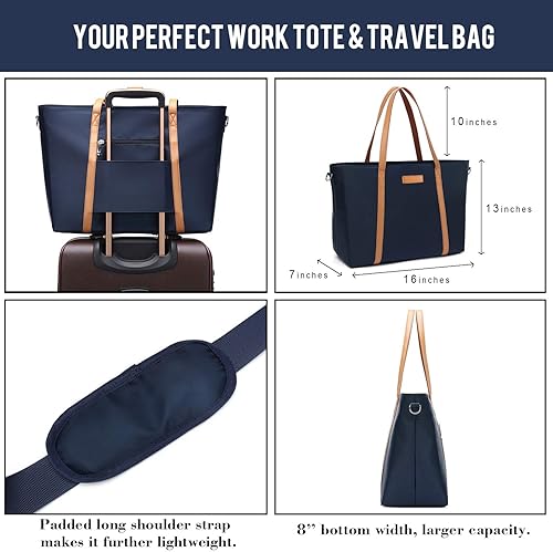 Miniatura 4 de BUG Lightweight Women Laptop Tote Bag for Work, Casual Handbag for Travel Beach College Teacher