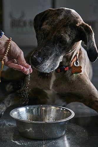 Miniatura 4 de Buck Bone Organics Polvo molido de cuernos de alce salvaje y ciervo para perros, adorno de alimento rico en minerales para perros, multivitamínico