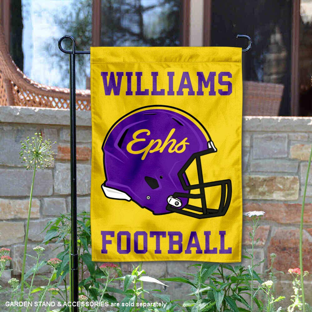 Williams College Ephs Football Helmet Garden Yard Flag