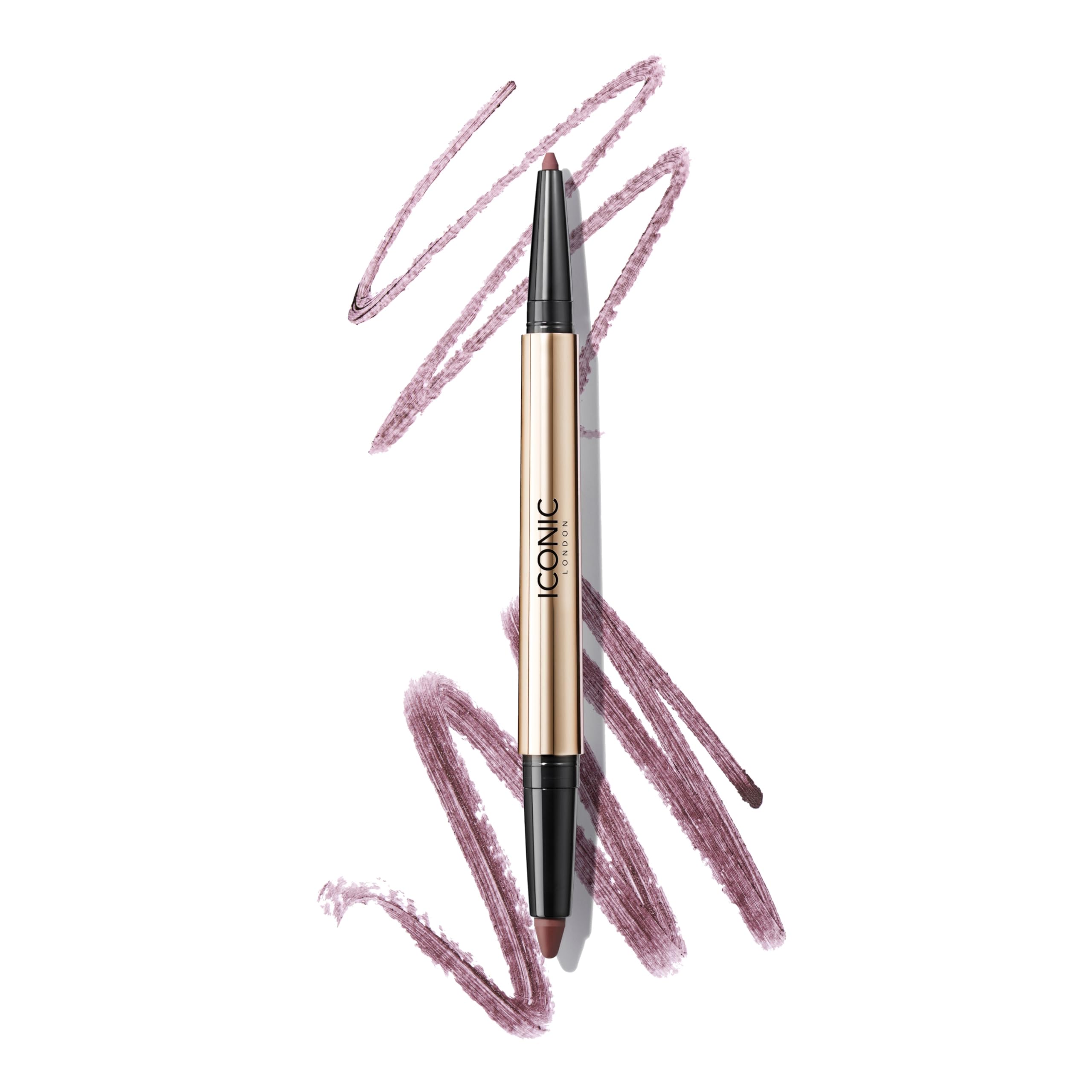 ICONIC LONDON Smokey Eye Duo Eyeliner Creamy Easy to Blend 2-in-1 Eyeliner Crayon Water Resistant Cruelty Free Vegan