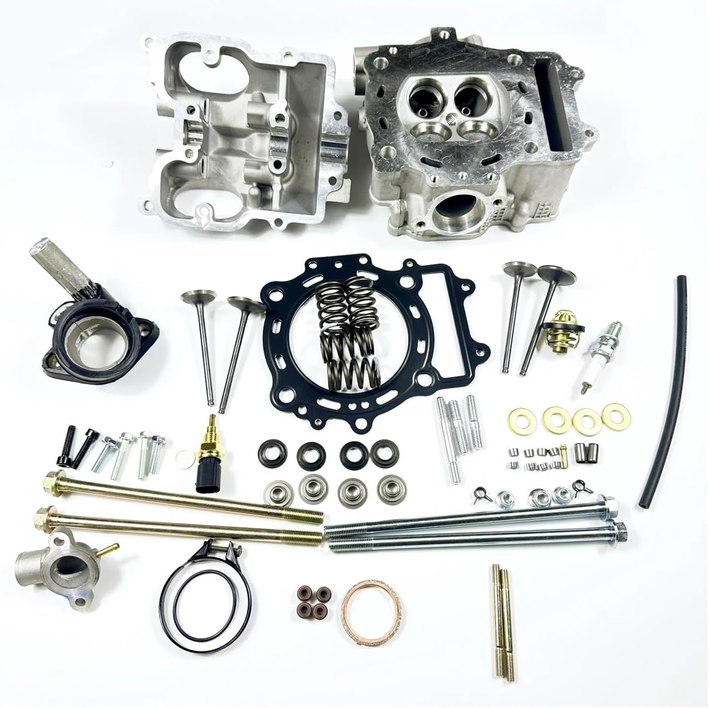 WKNYSYK Cylinder Head and Cover Assembly components laid out on a white background.