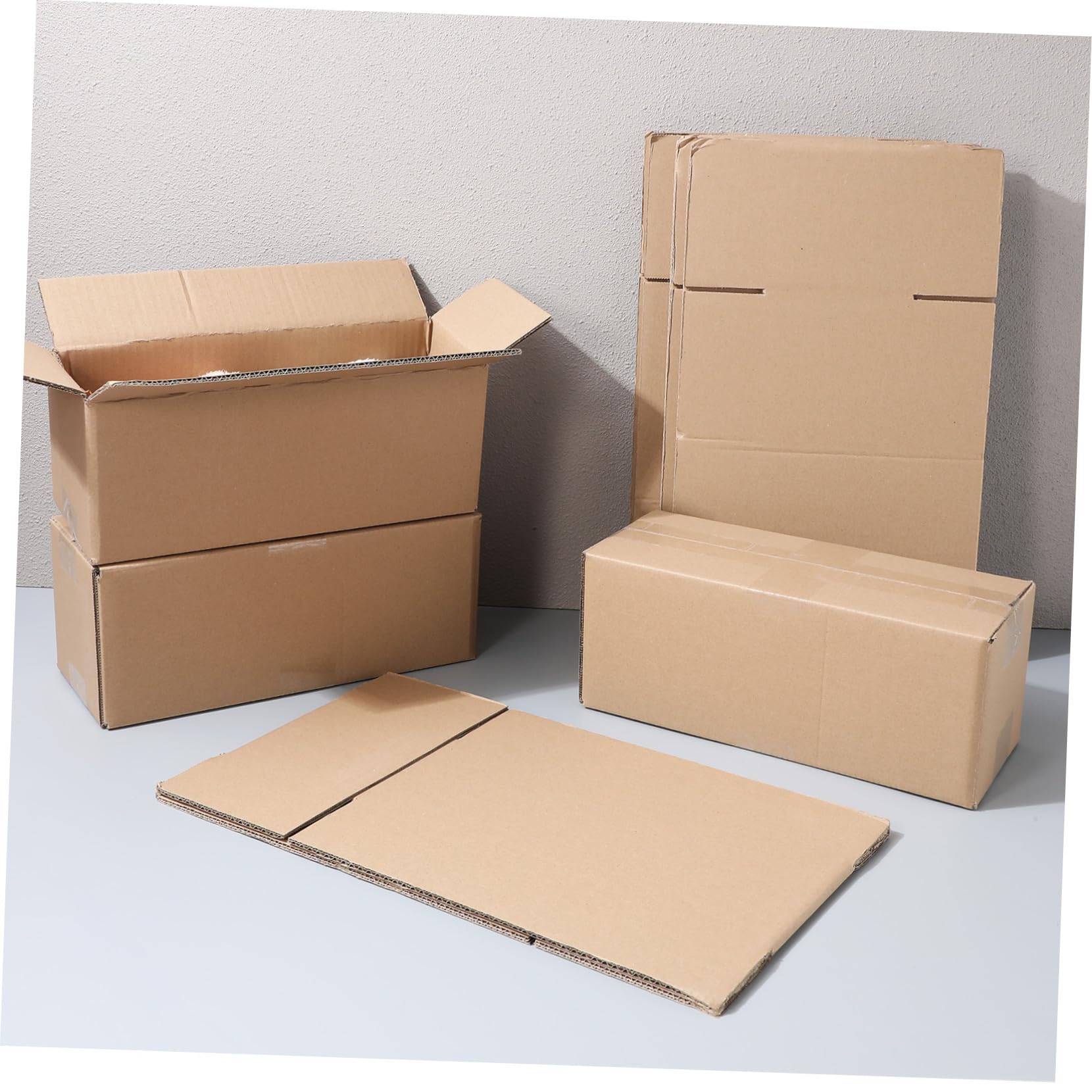 Cabilock 10 piezas Cajas de Cartón Corrugado para Envío Resistentes y Fáciles de Montar Embalaje Versátil para Negocios Pequeños y Almacenamiento Seguro
