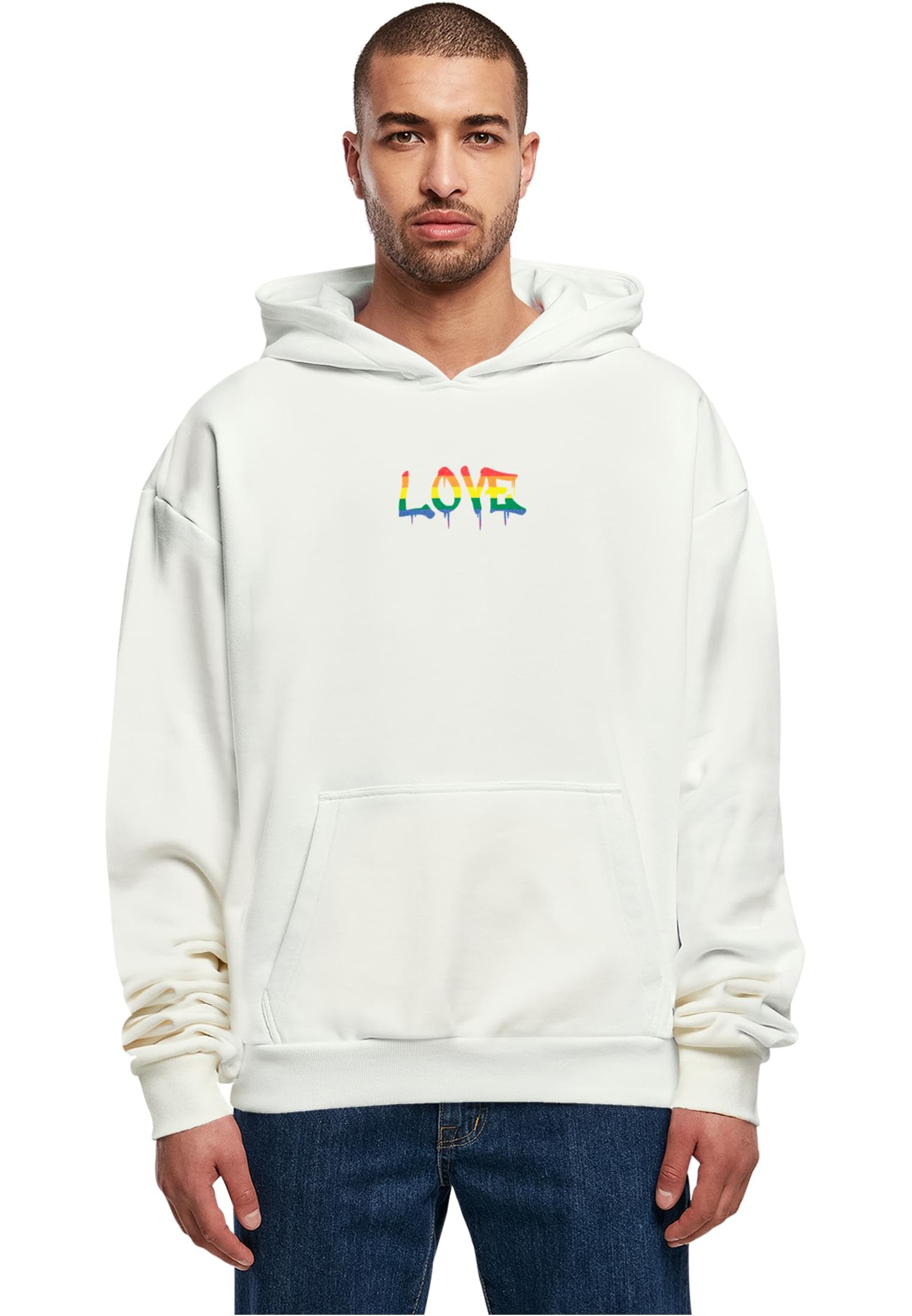 MERCHCODE Herren Mp0008555-love Teddyoversized Hoody Hooded Sweatshirt (1er Pack)