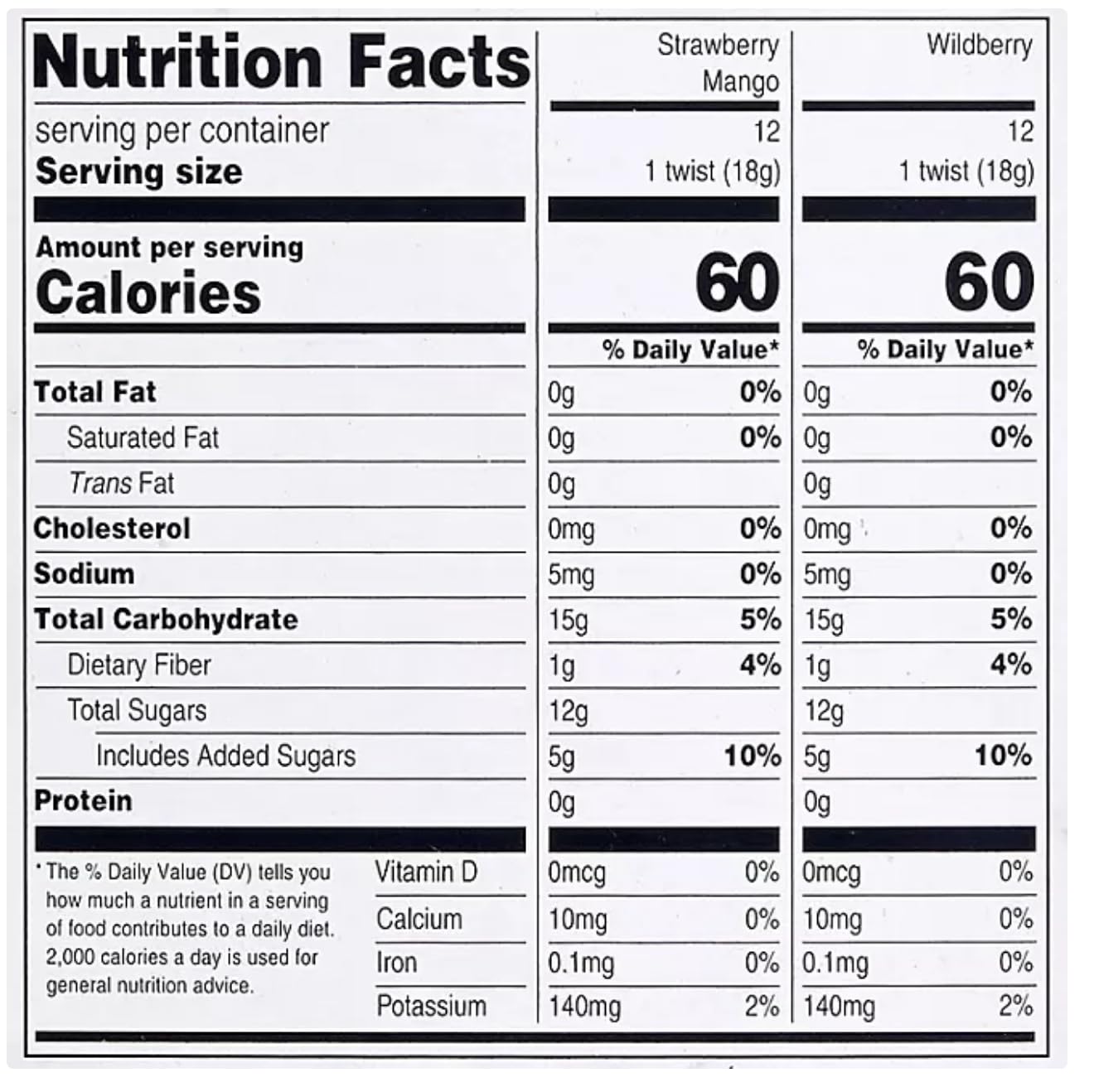 Organic Fruit Twist, Variety Pack, 0.63 oz., 24 pk.