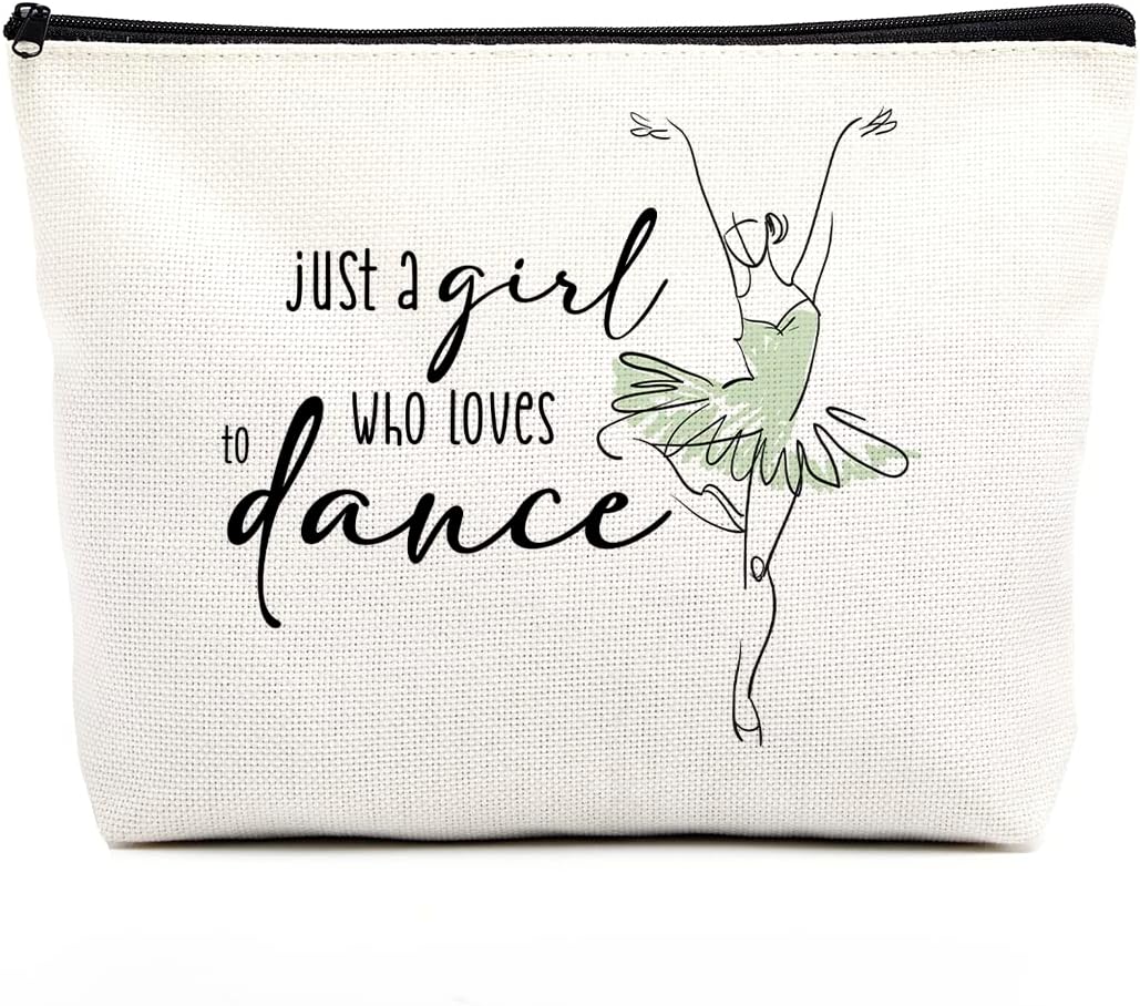 Dance Bag Ballet Ballerina Makeup Bag Elegant Dancer Gifts