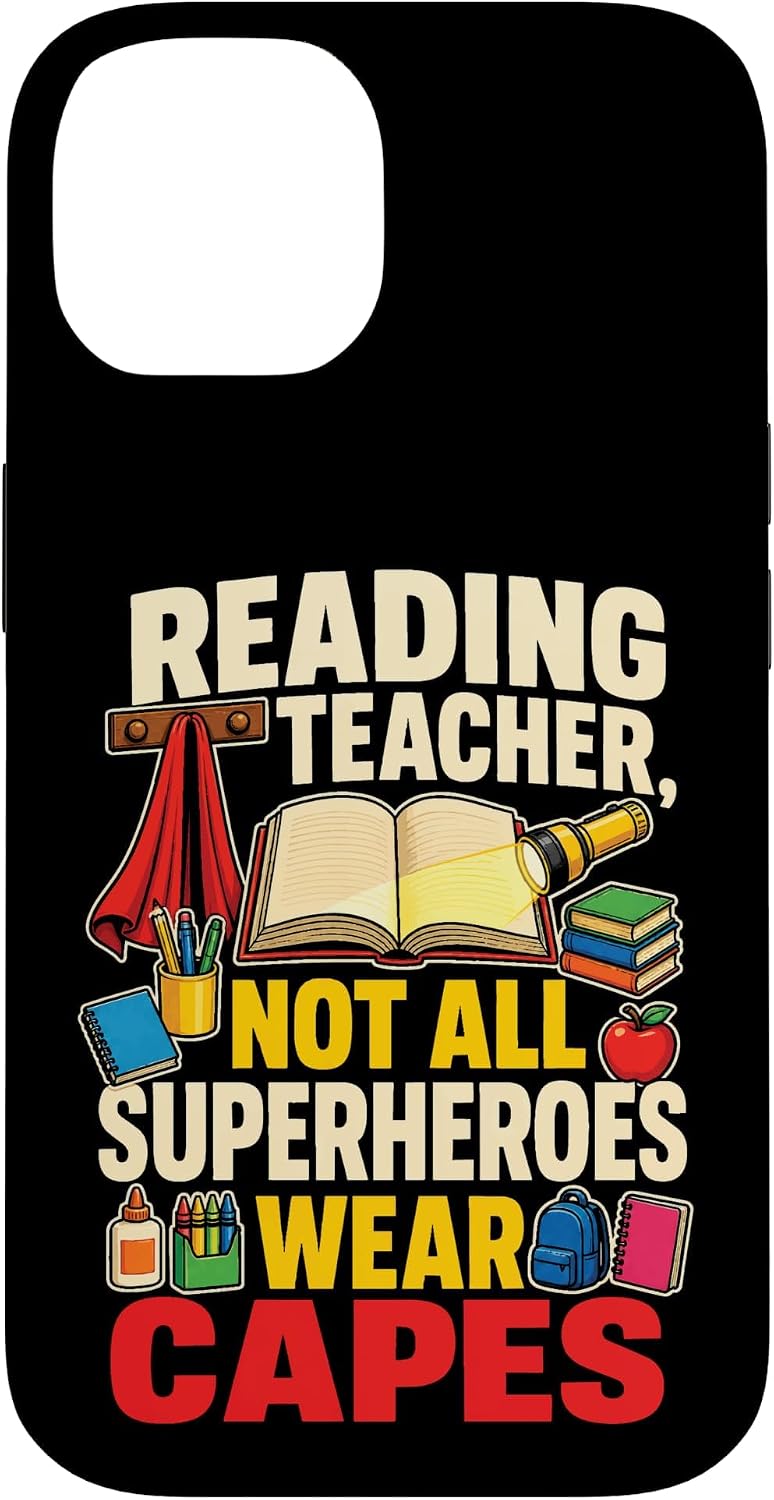 Reading Teacher Not All Superheroes Have Capes Elementary Case for iPhone 12 mini image 4