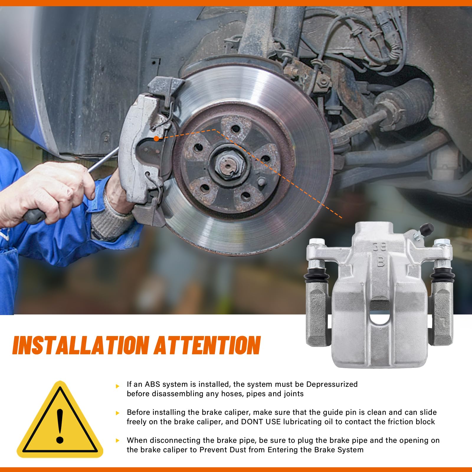 Amazon.com: DRIVESTAR 19B6186 New Rear Left Disc Brake Caliper 
