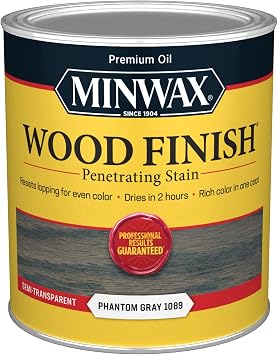 Minwax Wood Finish, Phantom Gray, 1 Quart