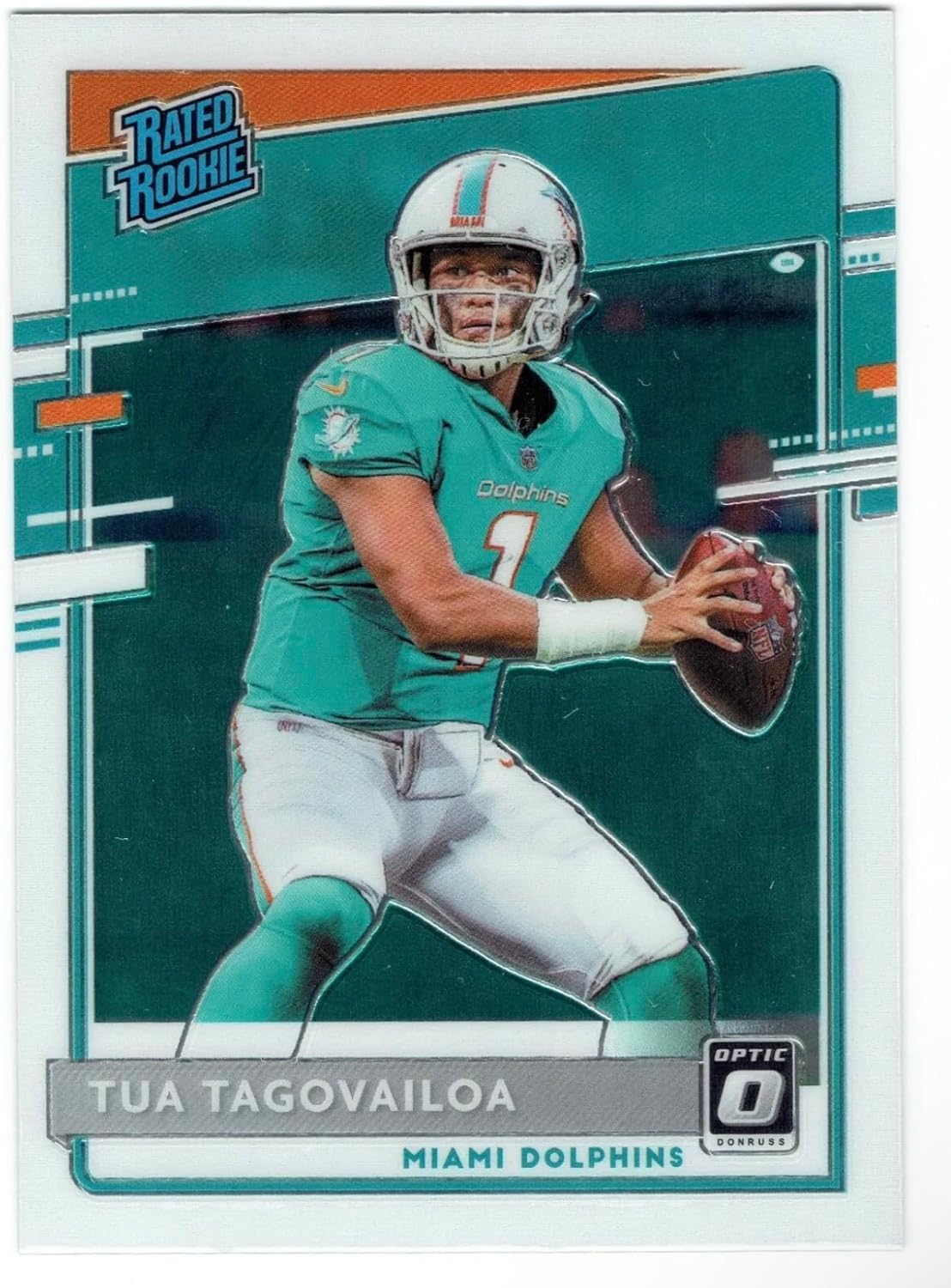 Tua Tagovailoa Rated Rookie Card #152 Dolphins 2020 Donruss Optic Football