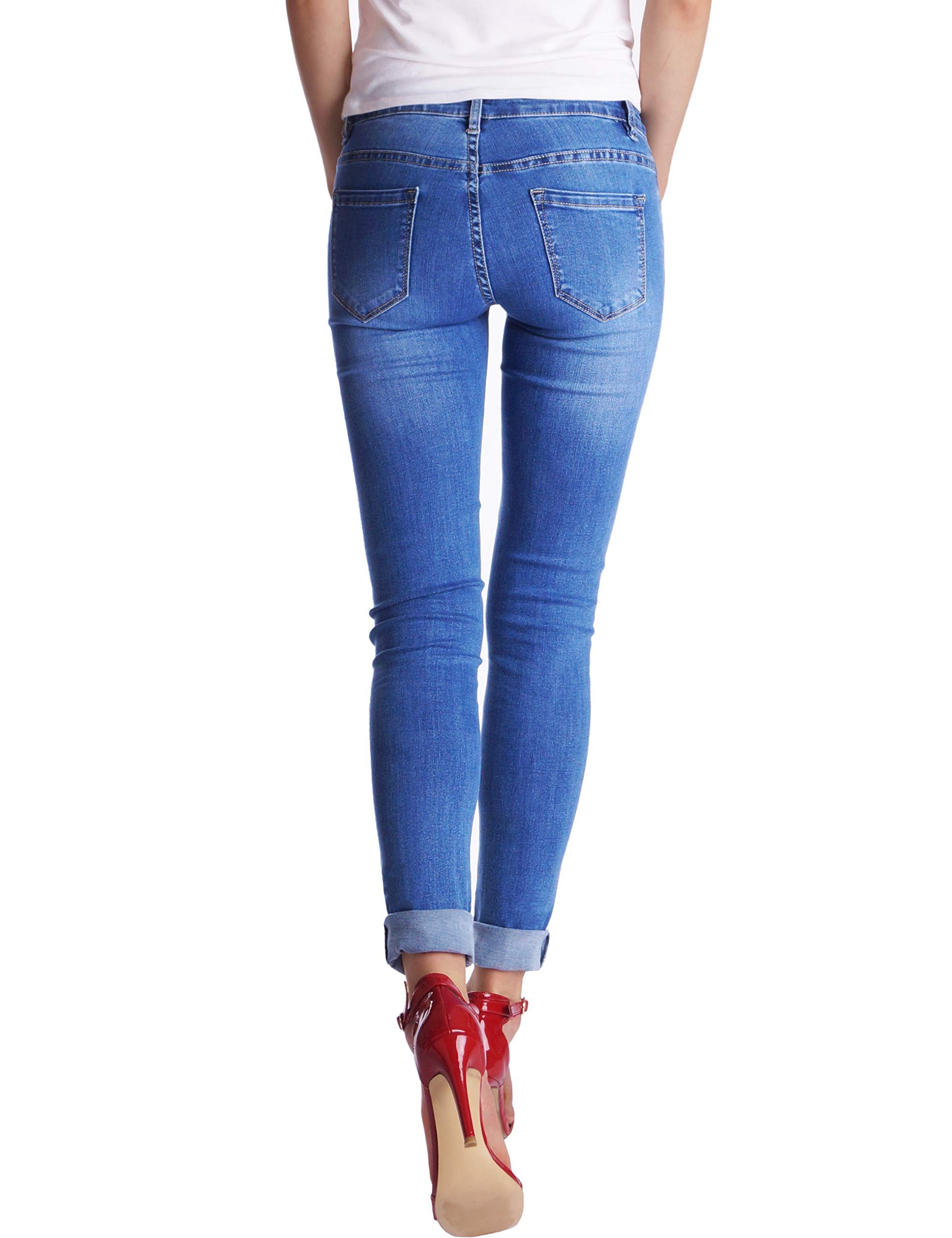 Fraternel Damen Jeans Hose Skinny Slim fit Hüftjeans