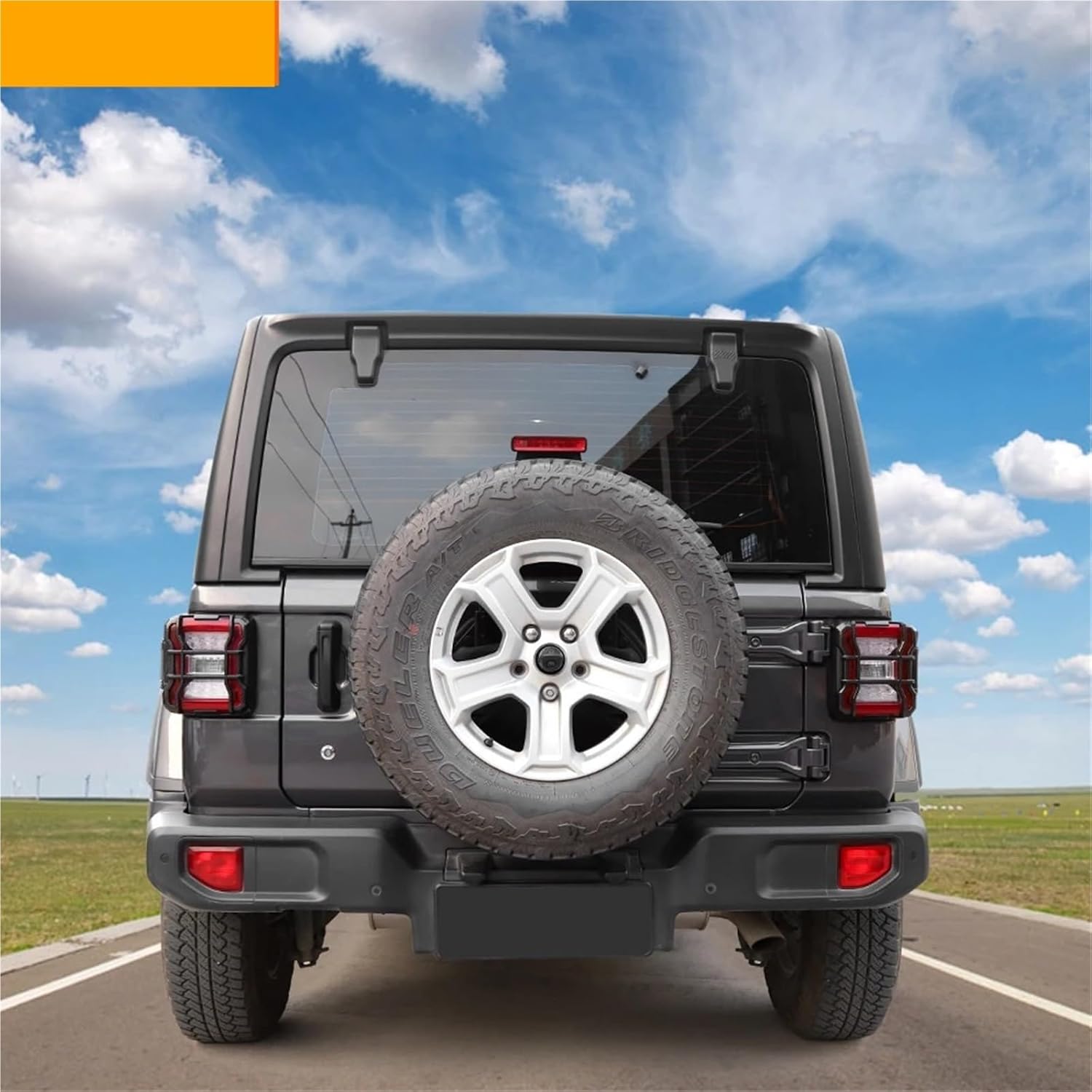 Lamp Hoods Compatible For Jeep Wrangler JL Car Tail Light Cover Rear Lamp Guards Protector Accessories For Jeep Wrangler JL 2018 Up(B-Carbon Fiber)