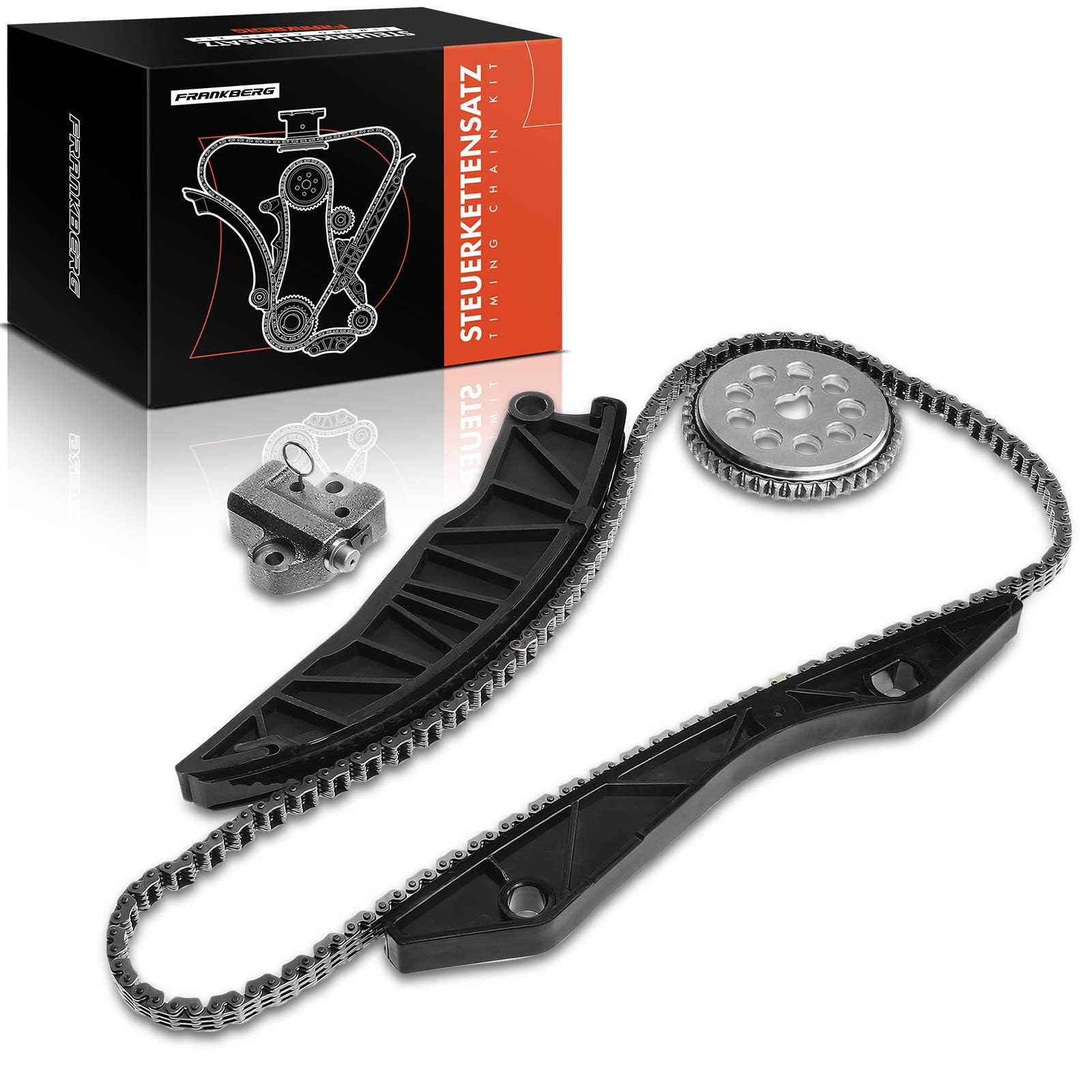 Frankberg Catene di distribuzione Benzina Compatibile con i30 FD 1.4L iX20 JC 1.4L i30 Coupé 1.4L iX20 JC 1.6L Venga YN 1.6L Replace# 24431-2B000