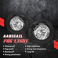 Vista 2 de A ABIGAIL Lámparas antiniebla de conducción de repuesto para Chevy Camaro 2010 2011 2012 2013 con bombillas halógenas y bisel negro