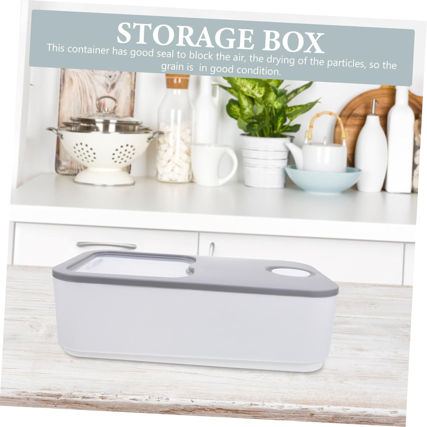 Cereal Dispenser Large Rice Storage Container Multi-functional Storage Box Flour Dispenser
