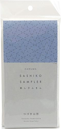 Miniatura 31 de DARUMA Sashiko Sampler - Tela original color azul marino (ángulo recto conectado)