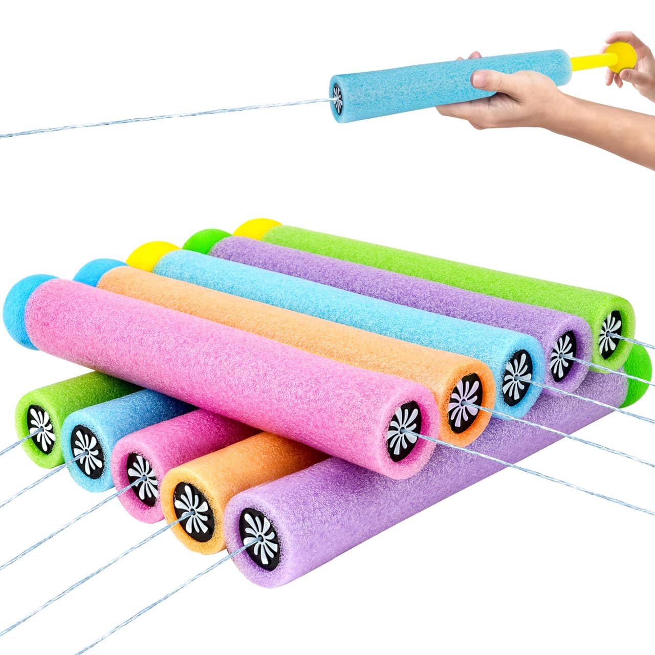 Pistolet na wodę piankowy dla dzieci, 10 sztuk, pistolety natryskowe z pianki, zasięg 10 cm, rozpryskiwanie wody, lato, zabawka, ogród, basen, impreza, upominek dla dzieci, chłopców i dziewczynek