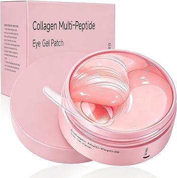 60 Pcs Under Eye Gel Patches Eye Masks SkincarePink