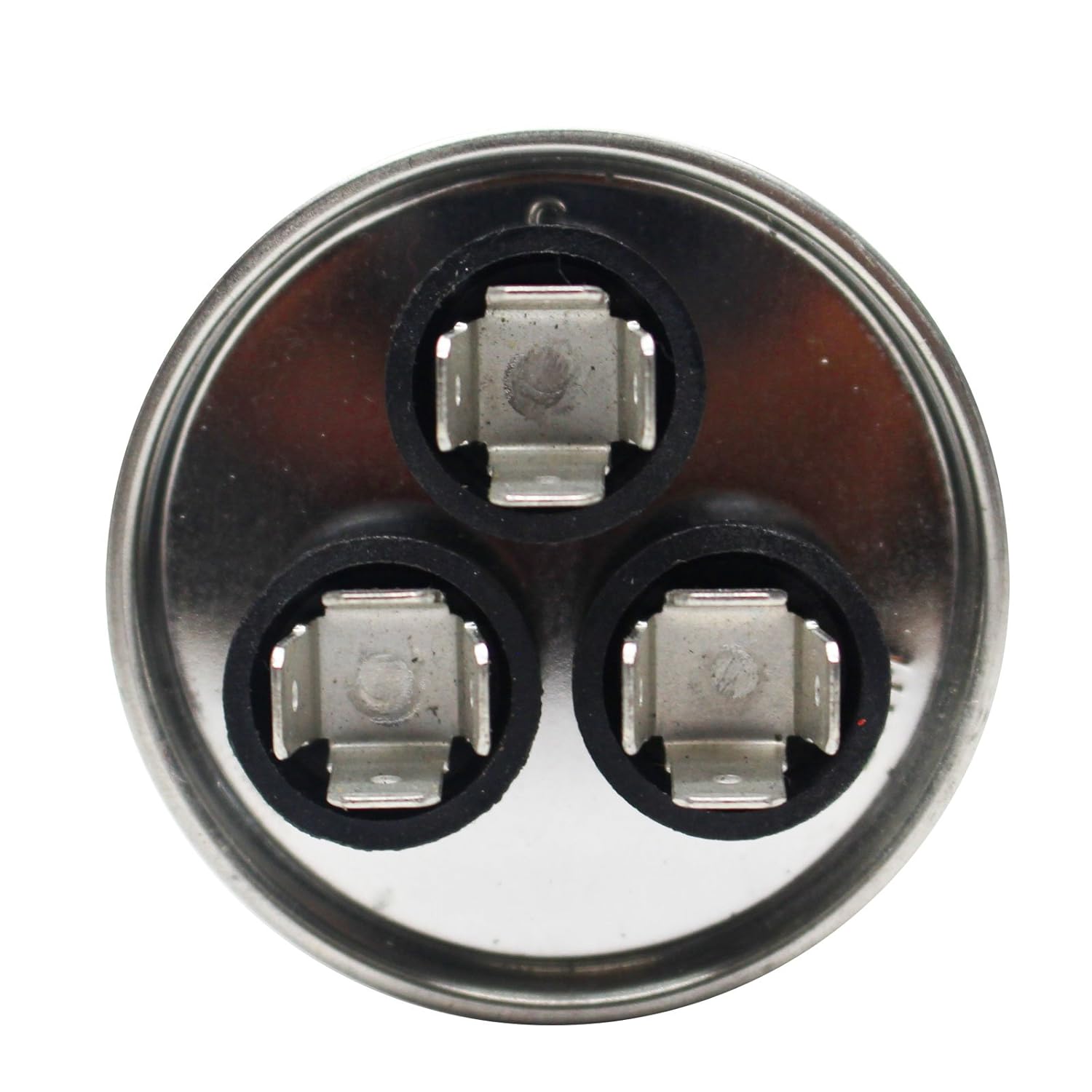 3-Pack Replacement 50/5 MFD 370 Volt Round Dual Run Capacitor - Compatible with GE 97f9970, Ruud Uamb 036jaz, Rheem Ramb 036jaz, Amana D6789043, Carrier 38BR036300, Carrier 38BYW036300