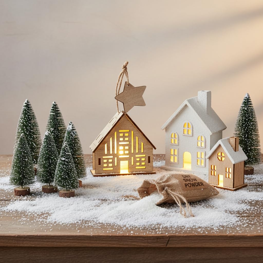 in Legno Luminosa, Set decorativo natalizio composto