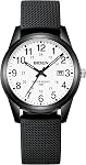 LN LENQIN Mens Watches Analog Quartz Daily Waterproof Watch with Date Large Dial Fashion Wrist Watch for Men